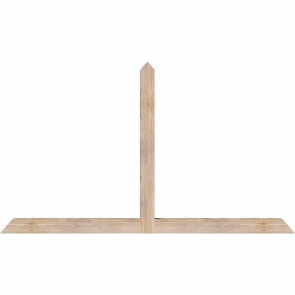 Ekena Millwork Portland Smooth Timber Gable Bracket, Douglas Fir, 72"W x 42"H x 3 1/2"D x 3 1/2"F, 14/12 Pitch GBW072X42X0404POR00SDF - main